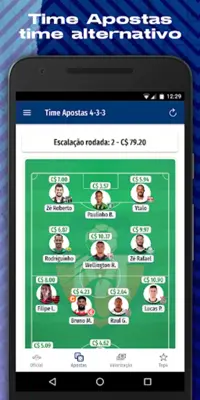 Club dos Mitos Cartola android App screenshot 5